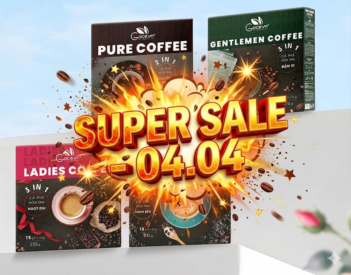 April 4 Super Sale – Enjoy Coffee & Receive Free Gifts