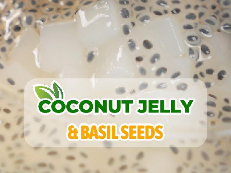 Cool Down Instantly With Goce Coconut Jelly & Basil Seeds