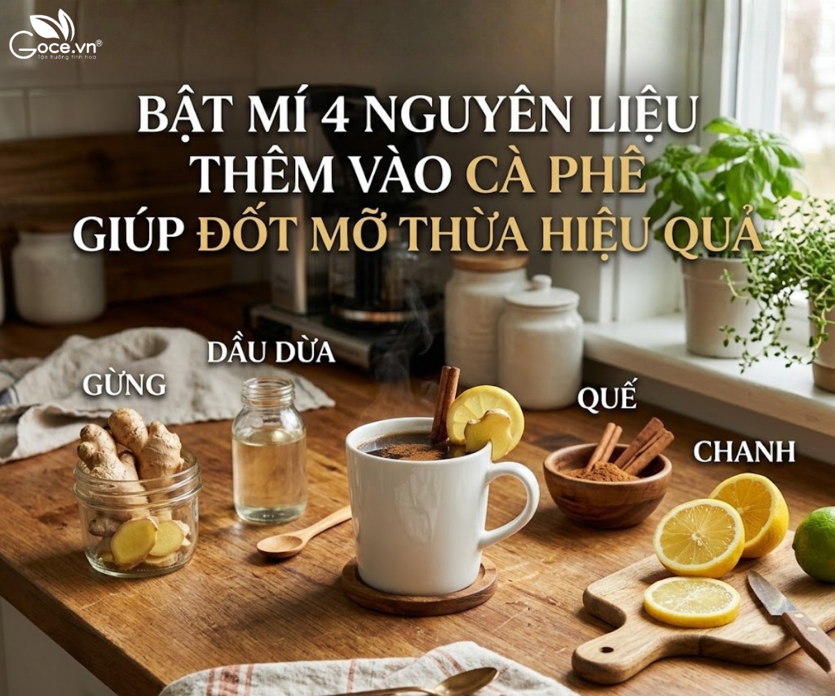 Bật mí 4 nguyên liệu thêm vào cà phê giúp đốt mỡ thừa hiệu quả