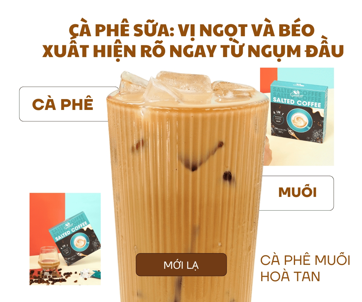 Cà Phê Muối Khác Gì Cà Phê Sữa? So Sánh Trải Nghiệm Hương Vị