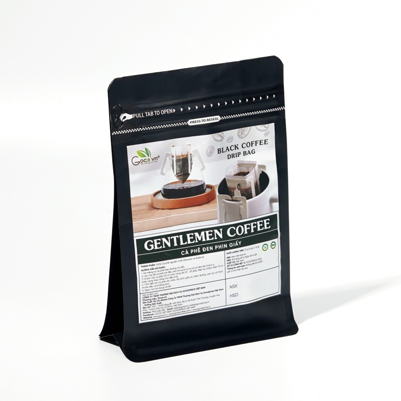 Gentlemen Coffee - Cà Phê Đen Phin Giấy