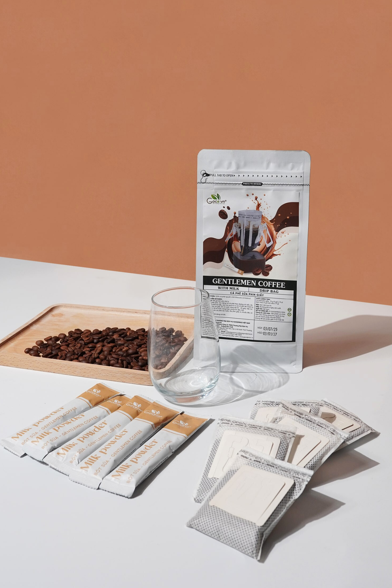 Gentlemen Coffee - Cà Phê Sữa Phin Giấy 