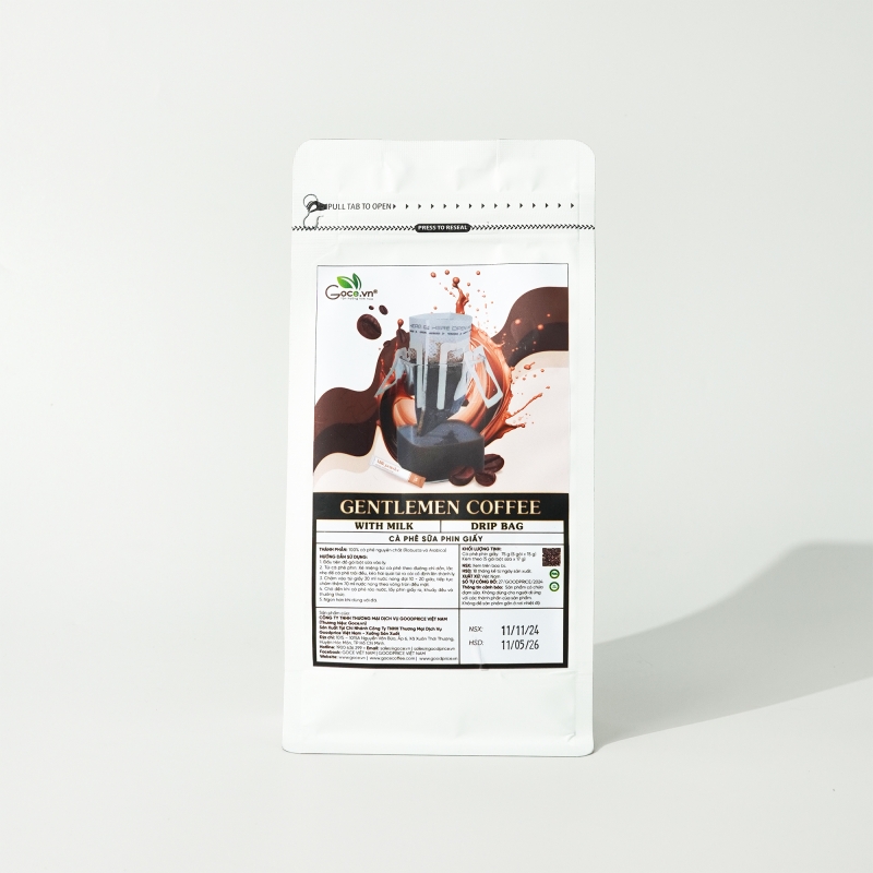 Gentlemen Coffee - Cà Phê Sữa Phin Giấy 