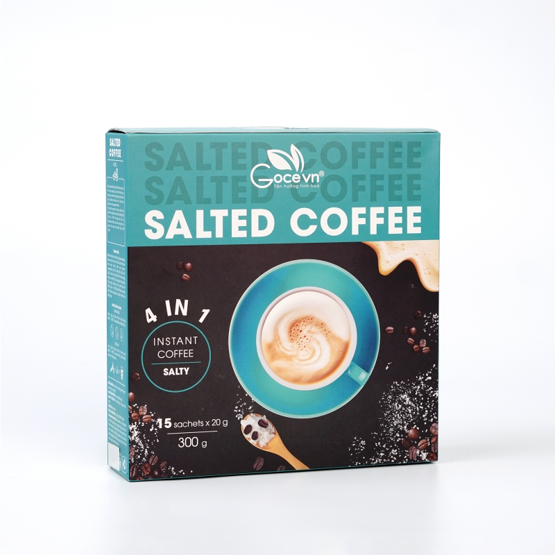 Salted Coffee - Cà Phê Muối Hoà Tan 4 Trong 1